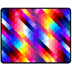 Abstract Background Colorful Pattern Double Sided Fleece Blanket (medium)  by Pakrebo