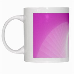 Abstract Spiral Pattern Background White Mugs