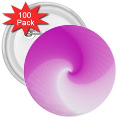 Abstract Spiral Pattern Background 3  Buttons (100 pack) 