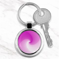 Abstract Spiral Pattern Background Key Chains (Round) 