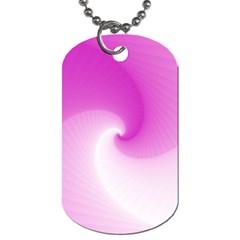 Abstract Spiral Pattern Background Dog Tag (One Side)