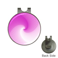 Abstract Spiral Pattern Background Hat Clips with Golf Markers