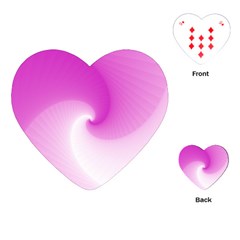 Abstract Spiral Pattern Background Playing Cards (Heart)