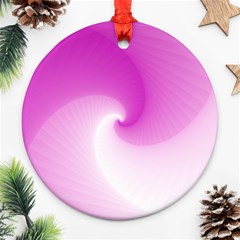 Abstract Spiral Pattern Background Round Ornament (two Sides) by Pakrebo