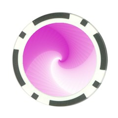 Abstract Spiral Pattern Background Poker Chip Card Guard