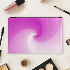 Abstract Spiral Pattern Background Cosmetic Bag (Large)