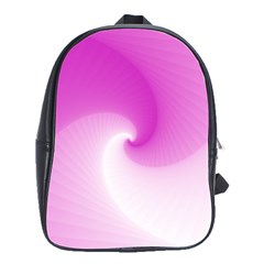 Abstract Spiral Pattern Background School Bag (Large)