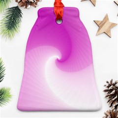 Abstract Spiral Pattern Background Bell Ornament (Two Sides)