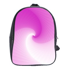 Abstract Spiral Pattern Background School Bag (XL)