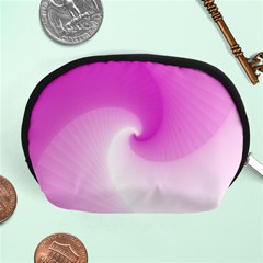 Abstract Spiral Pattern Background Accessory Pouch (Medium)