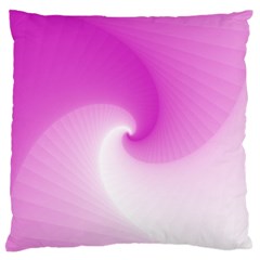 Abstract Spiral Pattern Background Large Flano Cushion Case (One Side)