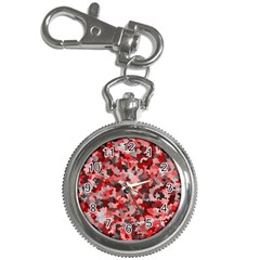 Black Red  Key Chain Watches by artifiart