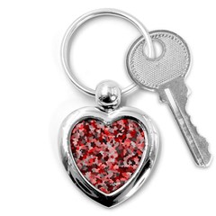 Black Red  Key Chains (heart)  by artifiart