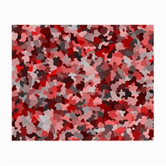 Black Red  Small Glasses Cloth by artifiart