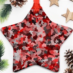 Black Red  Star Ornament (two Sides)