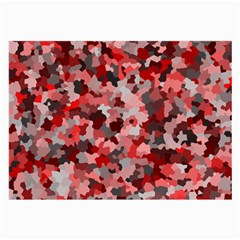 Black Red  Large Glasses Cloth (2-side) by artifiart