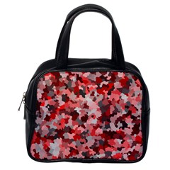 Black Red  Classic Handbag (one Side) by artifiart