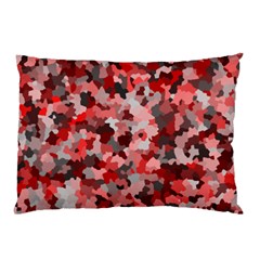 Black Red  Pillow Case by artifiart