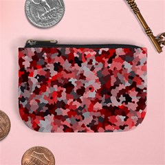 Black Red  Mini Coin Purse by artifiart