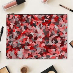 Black Red  Cosmetic Bag (xl) by artifiart