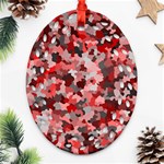 Black red  Ornament (Oval Filigree) Front