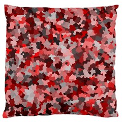 Black Red  Standard Flano Cushion Case (one Side) by artifiart