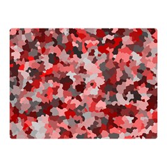 Black Red  Double Sided Flano Blanket (mini)  by artifiart