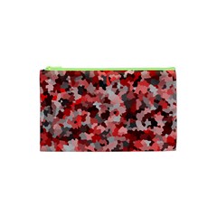 Black Red  Cosmetic Bag (xs) by artifiart