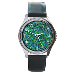 Plega Round Metal Watch by artifiart