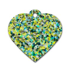 Lovely Dog Tag Heart (one Side) by artifiart