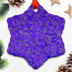 Blur Snowflake Ornament (two Sides) by artifiart