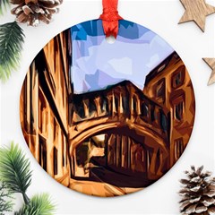 Street Architecture Building Ornament (round) by Pakrebo