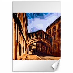 Street Architecture Building Canvas 12  X 18  by Pakrebo