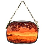 Field Sunset Orange Sky Land Chain Purse (One Side) Front