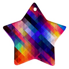 Abstract Background Colorful Pattern Ornament (star)