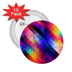 Abstract Background Colorful Pattern 2 25  Buttons (10 Pack)  by Pakrebo