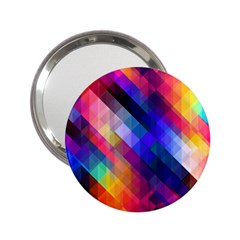 Abstract Background Colorful Pattern 2.25  Handbag Mirrors