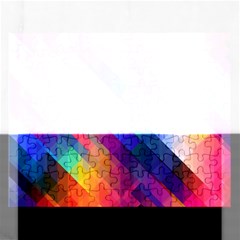 Abstract Background Colorful Pattern Rectangular Jigsaw Puzzl