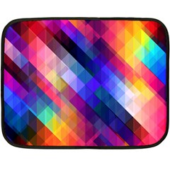 Abstract Background Colorful Pattern Double Sided Fleece Blanket (Mini) 