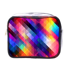 Abstract Background Colorful Pattern Mini Toiletries Bag (One Side)