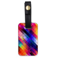 Abstract Background Colorful Pattern Luggage Tags (One Side) 