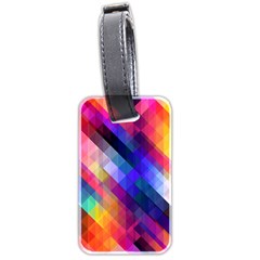 Abstract Background Colorful Pattern Luggage Tags (Two Sides)