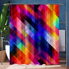 Abstract Background Colorful Pattern Shower Curtain 60  x 72  (Medium) 