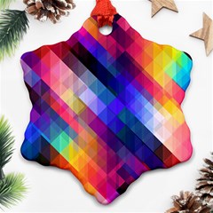 Abstract Background Colorful Pattern Ornament (snowflake)