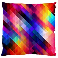 Abstract Background Colorful Pattern Large Cushion Case (Two Sides)