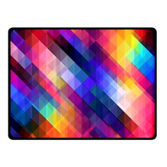 Abstract Background Colorful Pattern Double Sided Fleece Blanket (Small) 