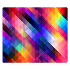 Abstract Background Colorful Pattern Double Sided Flano Blanket (Small) 