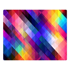 Abstract Background Colorful Pattern Double Sided Flano Blanket (Large) 