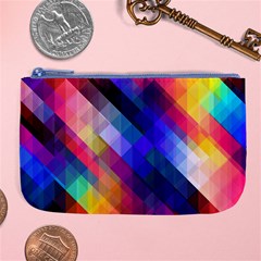 Abstract Background Colorful Pattern Large Coin Purse