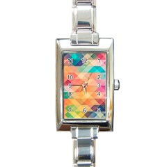 Texture Background Squares Tile Rectangle Italian Charm Watch by Pakrebo